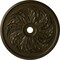 Ekena Millwork Sellek Ceiling Medallion (Fits Canopies up to 9"), Hand-Painted Green Gold, 42 1/8"OD x 1 7/8"P CM42SKGGS - alternate 1